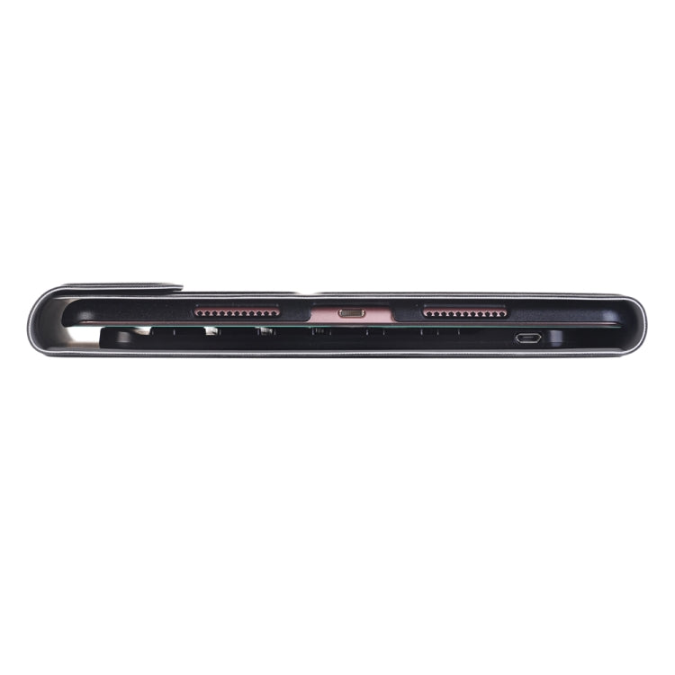 A102 Per iPad Custodia tablet in pelle ultrasottile staccabile con tastiera Bluetooth da 10,2 pollici con funzione di supporto, Black, Dark Blue, Gold, Rose Gold
