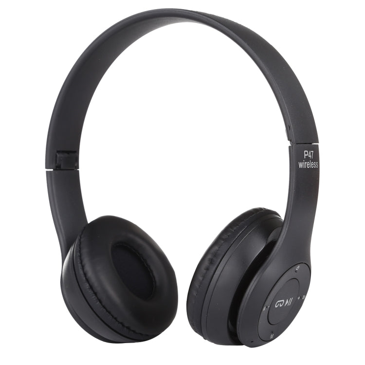 Cuffie Bluetooth wireless pieghevoli P47 con jack audio da 3,5 mm, supporto MP3 / FM / chiamata, P47 Black, P47 Blue, P47 Red, P47 White, P47 Green
