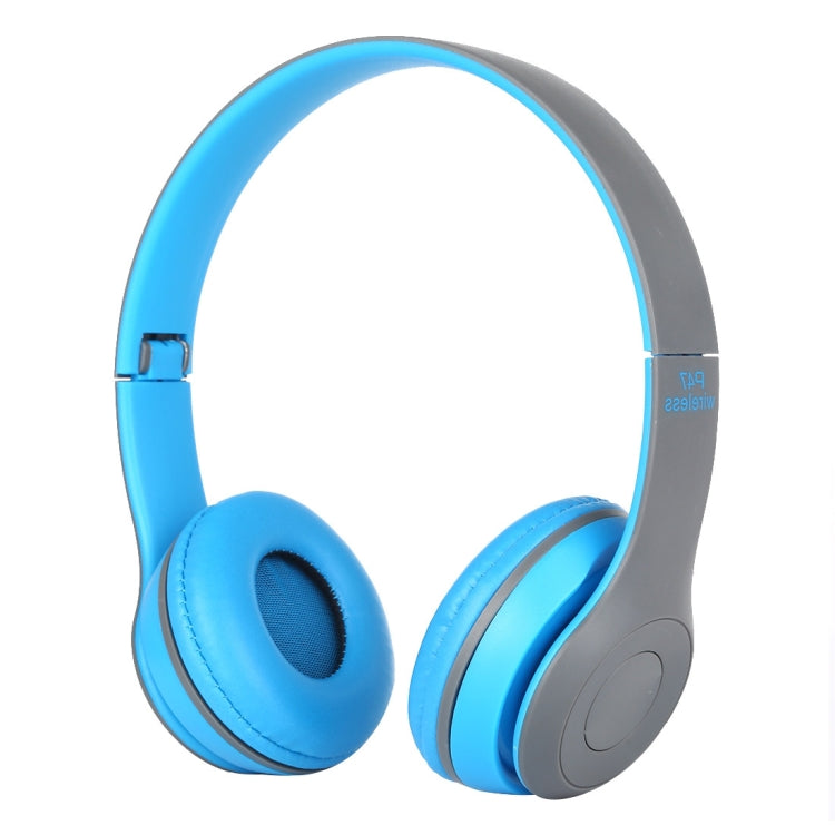 Cuffie Bluetooth wireless pieghevoli P47 con jack audio da 3,5 mm, supporto MP3 / FM / chiamata, P47 Black, P47 Blue, P47 Red, P47 White, P47 Green