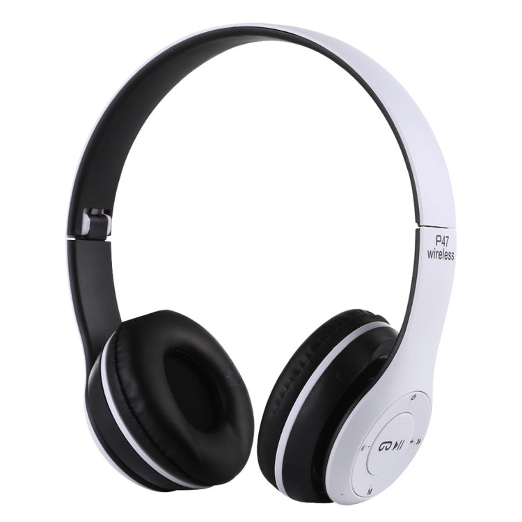 Cuffie Bluetooth wireless pieghevoli P47 con jack audio da 3,5 mm, supporto MP3 / FM / chiamata, P47 Black, P47 Blue, P47 Red, P47 White, P47 Green