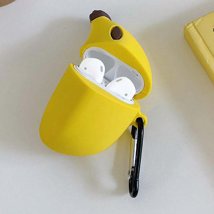 Custodia protettiva in silicone antiurto per auricolari wireless Banana per Apple AirPods 1 / 2