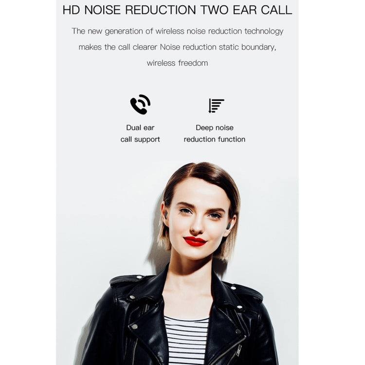 Auricolare Bluetooth wireless H6 TWS Bluetooth 5.0 con display digitale e scatola di ricarica, supporto per chiamate Siri e HD