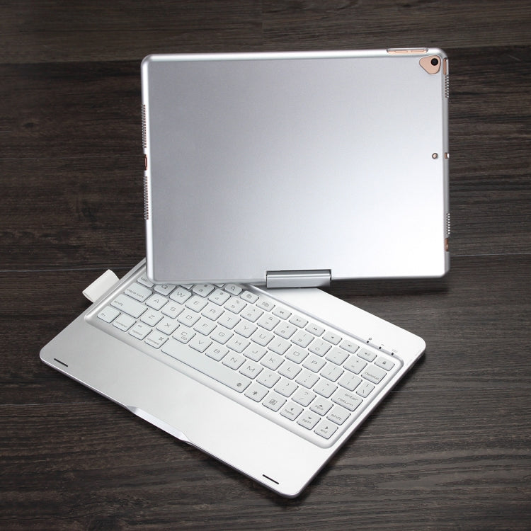 F102AS Per iPad 10.2 pollici Custodia tablet in pelle girevole colorata retroilluminata con tastiera Bluetooth con funzione slot per penna