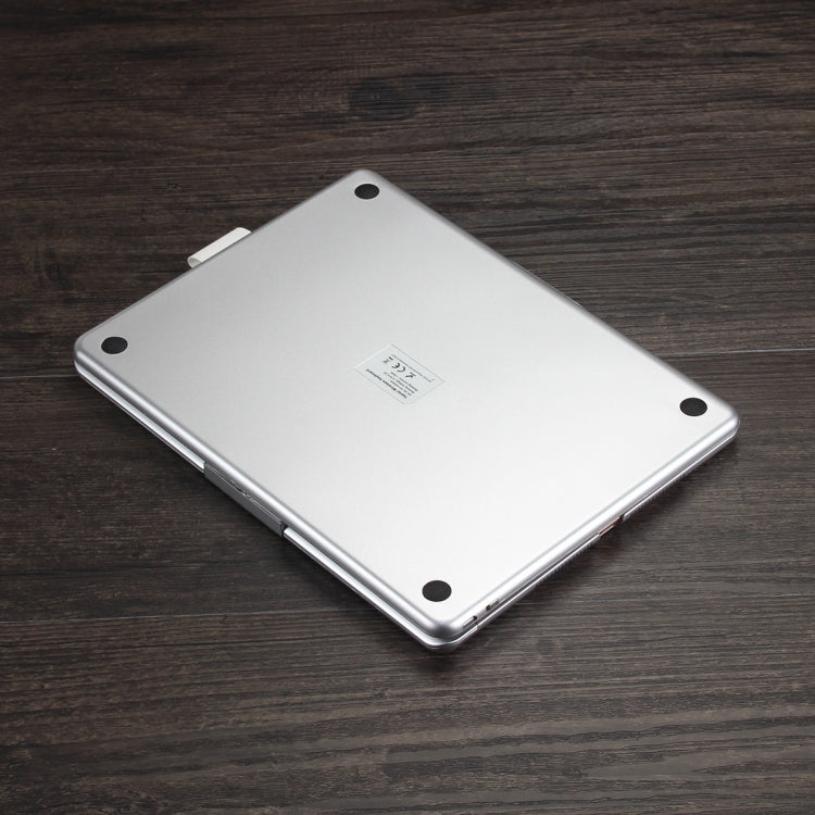 F102AS Per iPad 10.2 pollici Custodia tablet in pelle girevole colorata retroilluminata con tastiera Bluetooth con funzione slot per penna