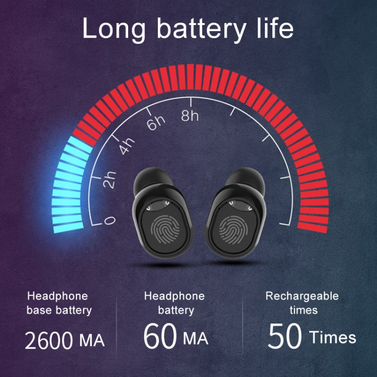 Auricolare Bluetooth wireless G10 TWS Bluetooth 5.0 con scatola di ricarica, supporto display digitale e chiamate HD e Power Bank, G10