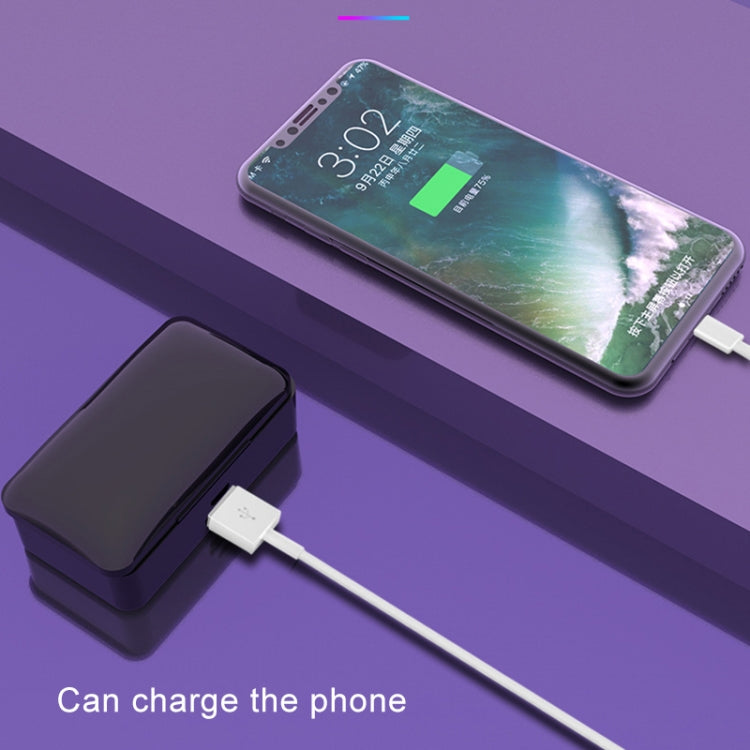 Auricolare Bluetooth wireless G10 TWS Bluetooth 5.0 con scatola di ricarica, supporto display digitale e chiamate HD e Power Bank, G10