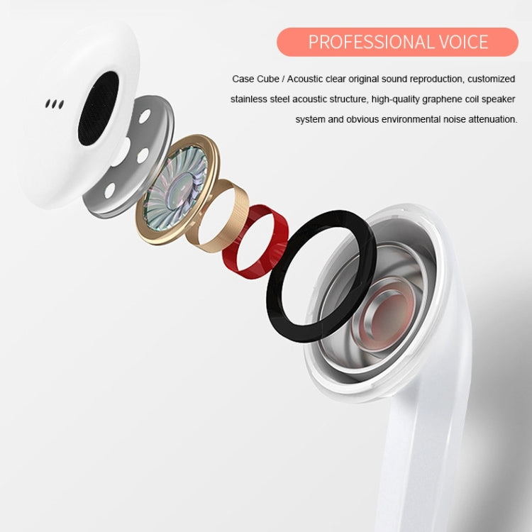 Cuffie HiFi Bluetooth wireless InPods 2 TWS V5.0 con custodia di ricarica, supporto per l'accoppiamento automatico e controllo touch