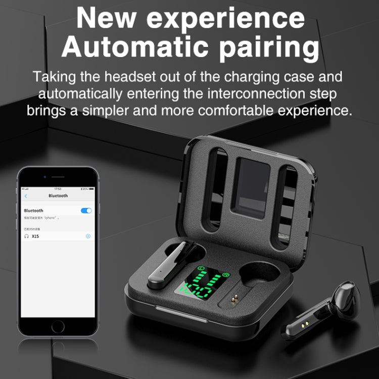 P100pro TWS Bluetooth 5.0 Auricolare Bluetooth wireless touch con scatola di ricarica e display digitale intelligente a LED, supporto Siri e chiamate