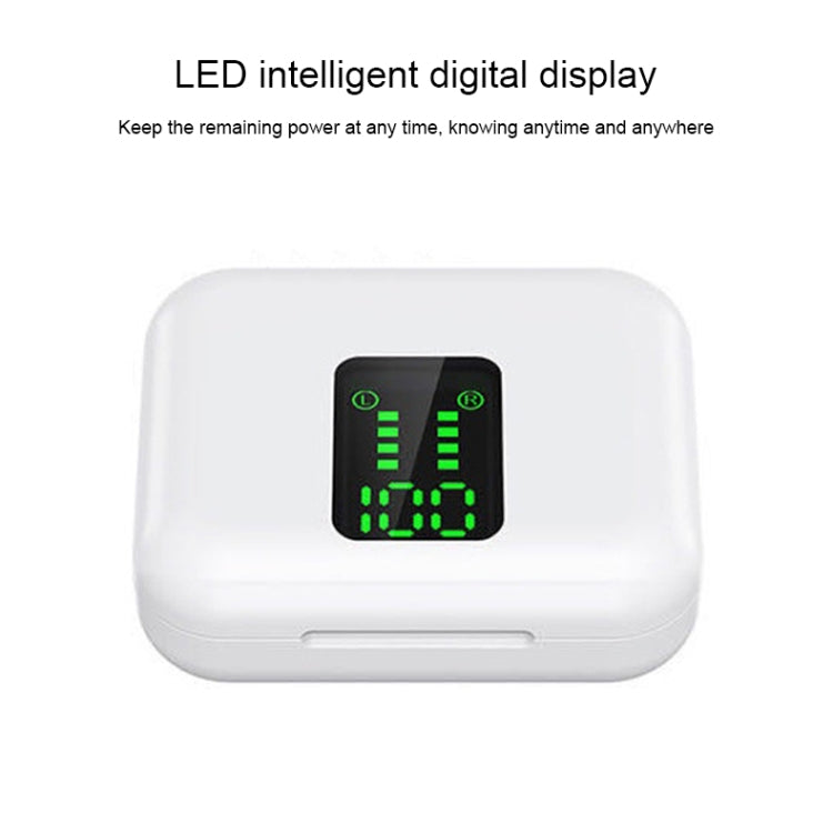 P100pro TWS Bluetooth 5.0 Auricolare Bluetooth wireless touch con scatola di ricarica e display digitale intelligente a LED, supporto Siri e chiamate