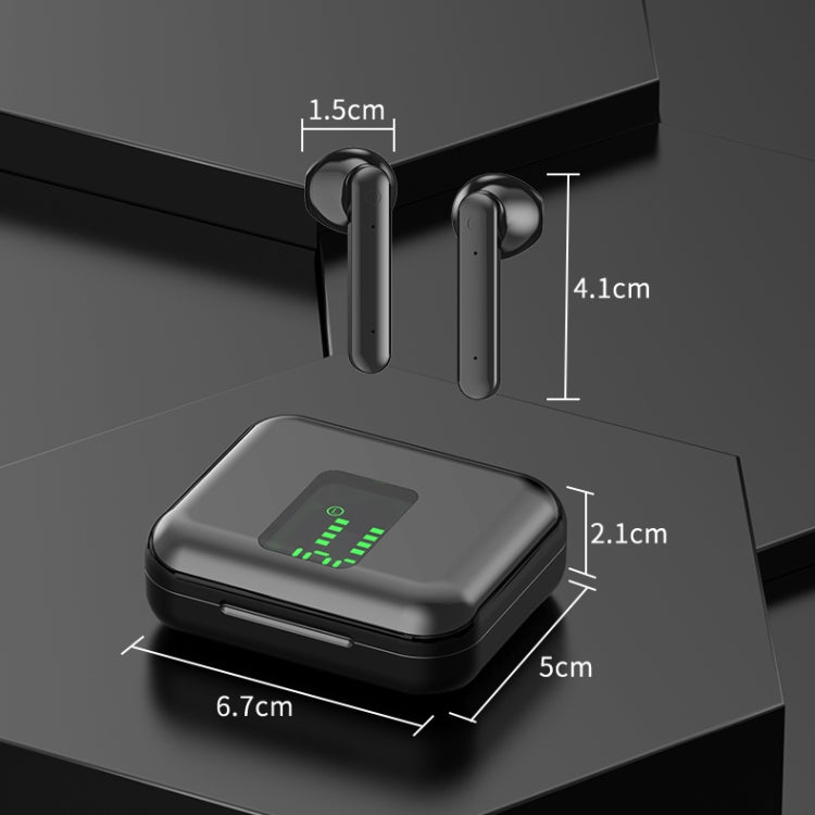 P100pro TWS Bluetooth 5.0 Auricolare Bluetooth wireless touch con scatola di ricarica e display digitale intelligente a LED, supporto Siri e chiamate