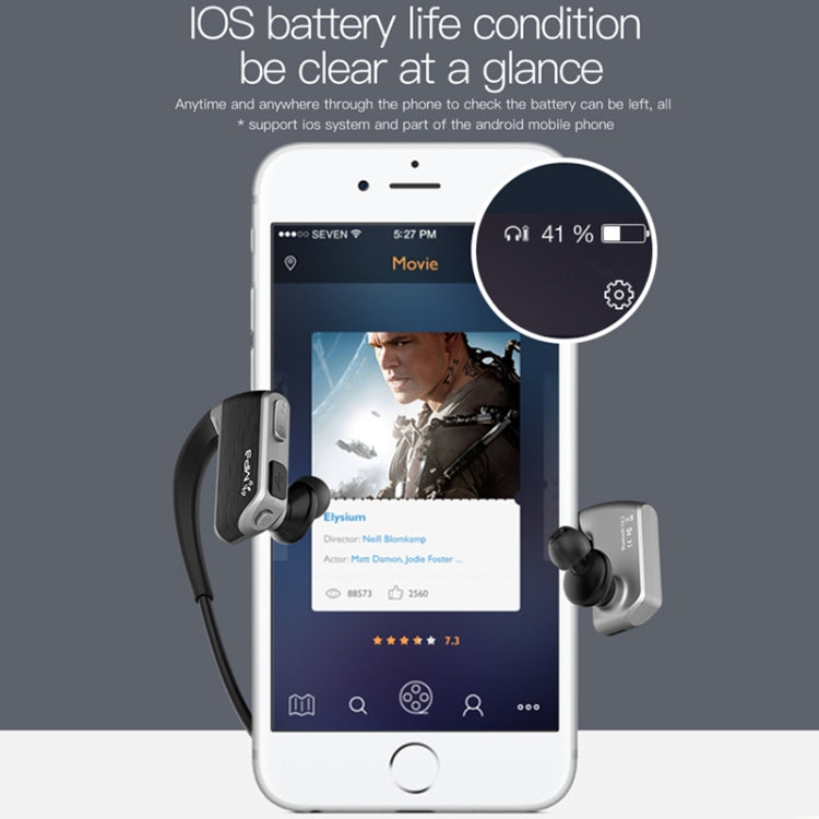 Auricolare Bluetooth sportivo wireless J2 Bluetooth 4.2 binaurale sospeso, memoria integrata