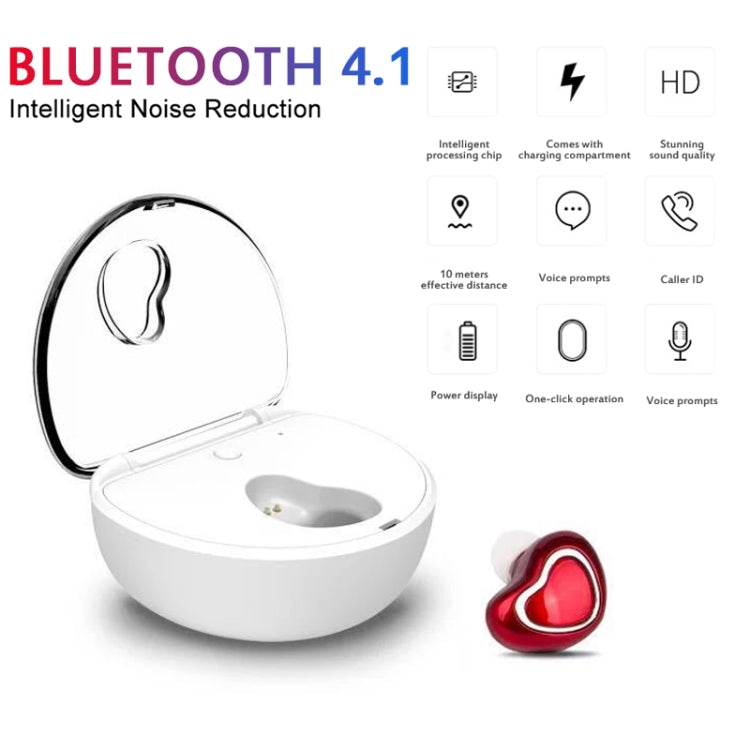 X7 Bluetooth 4.1 Mini auricolare Bluetooth sportivo wireless invisibile con scatola di ricarica
