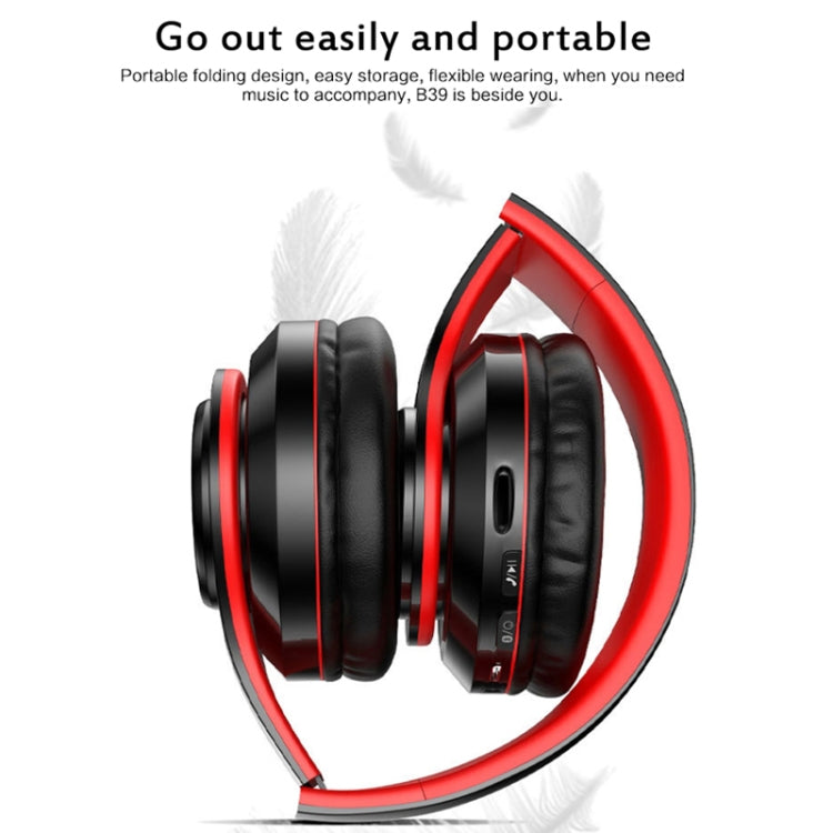 Auricolare wireless Bluetooth V5.0 B39, B39 (Red), B39 (White), B39 (Blue), B39 (Black Red), B39 (Black)