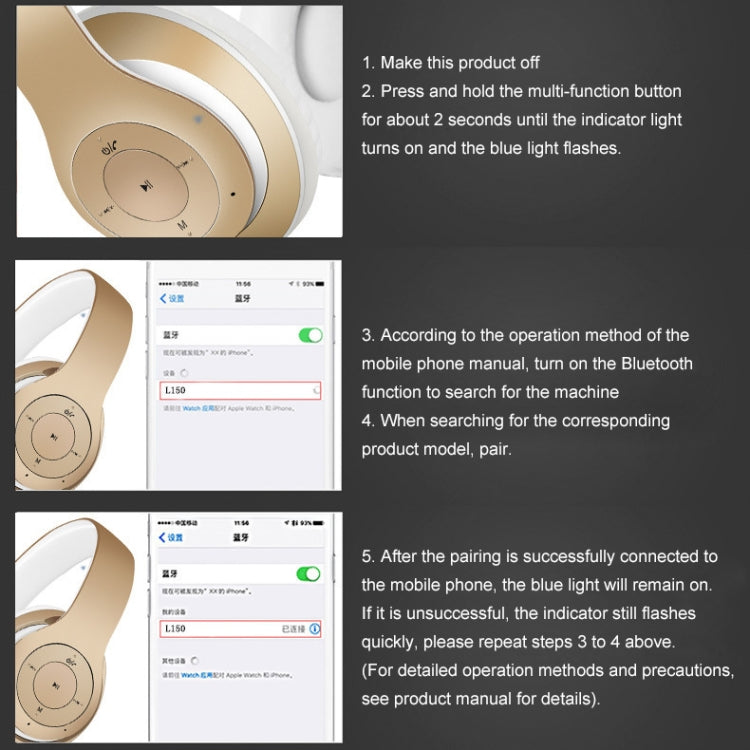 Auricolare senza fili Bluetooth V5.0 L150