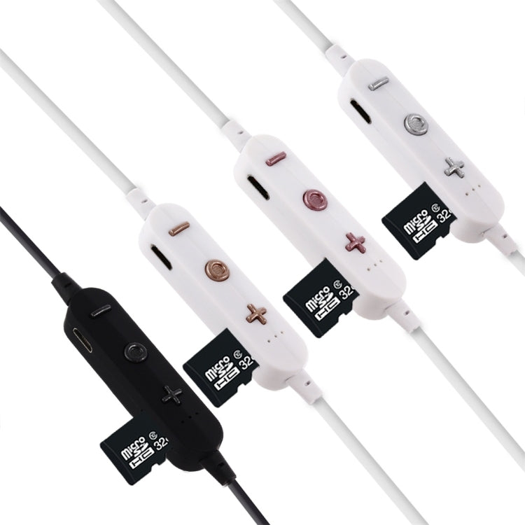 Auricolare Bluetooth F15 Bluetooth 4.2 con design a collo appeso, supporto per riproduzione musicale, commutazione, controllo volume e risposta