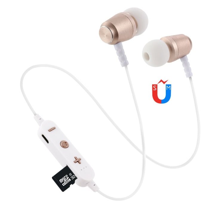 Auricolare Bluetooth F15 Bluetooth 4.2 con design a collo appeso, supporto per riproduzione musicale, commutazione, controllo volume e risposta