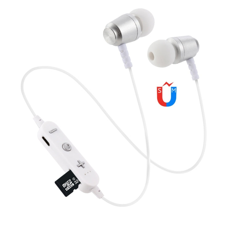 Auricolare Bluetooth F15 Bluetooth 4.2 con design a collo appeso, supporto per riproduzione musicale, commutazione, controllo volume e risposta