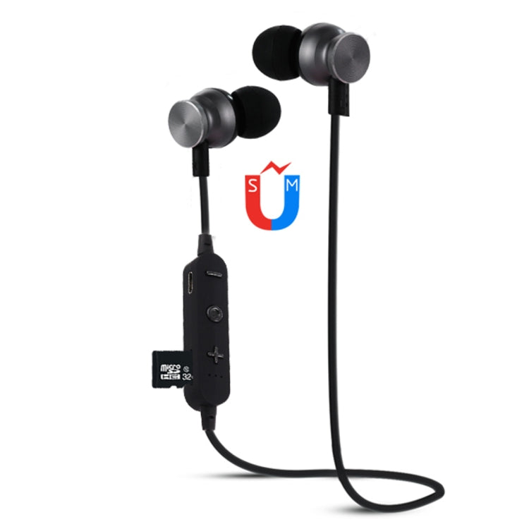 Auricolare Bluetooth F17 Bluetooth 4.2 con design a collo appeso, supporto per riproduzione musicale, commutazione, controllo volume e risposta