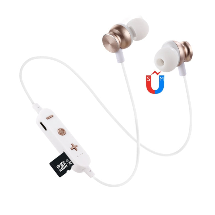 Auricolare Bluetooth F17 Bluetooth 4.2 con design a collo appeso, supporto per riproduzione musicale, commutazione, controllo volume e risposta
