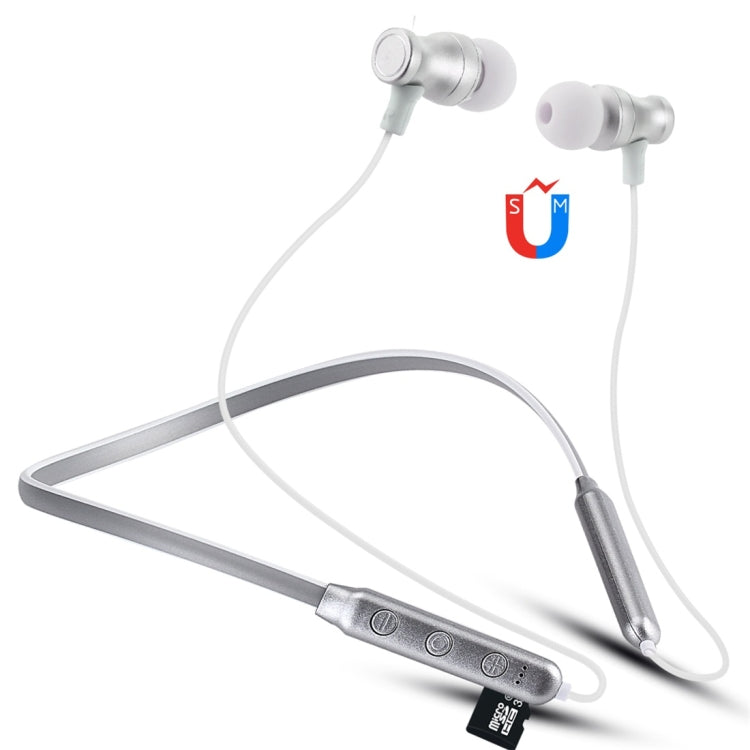 Auricolare Bluetooth F106 Bluetooth 4.2 con design a collo appeso, supporto per riproduzione musicale, commutazione, controllo volume e risposta