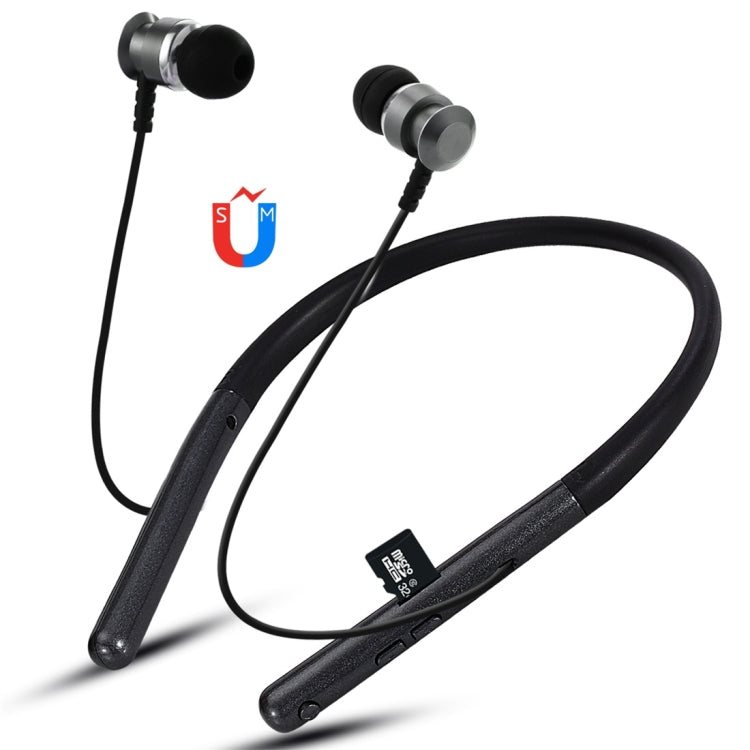 Auricolare Bluetooth F108 Bluetooth 4.2 con design a collo appeso, supporto per riproduzione musicale, commutazione, controllo volume e risposta