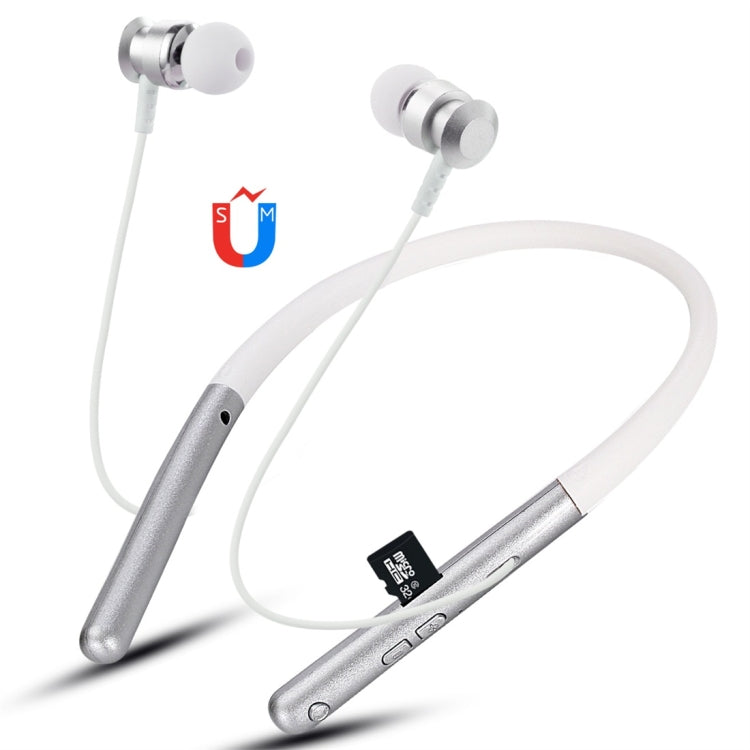 Auricolare Bluetooth F108 Bluetooth 4.2 con design a collo appeso, supporto per riproduzione musicale, commutazione, controllo volume e risposta