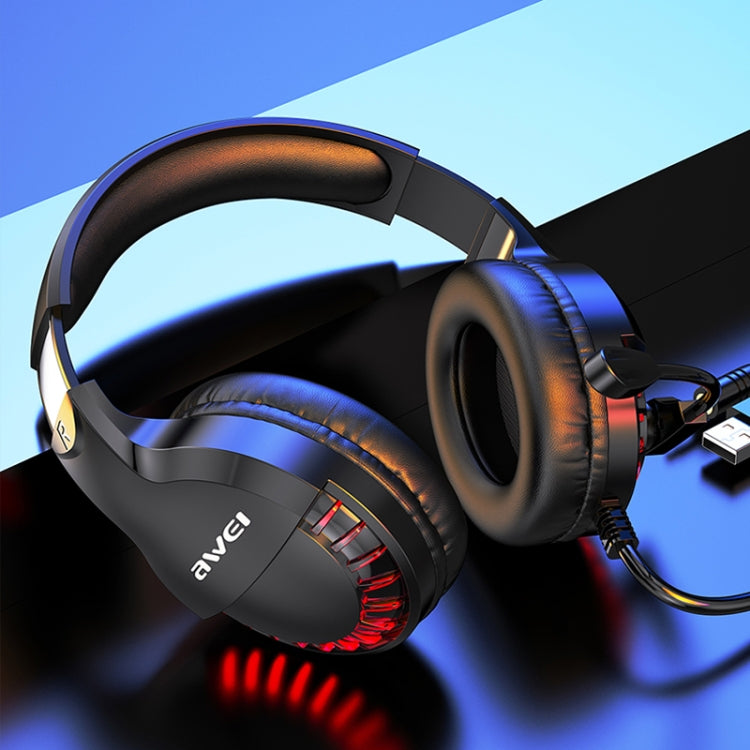 AWEI ES-770i Cuffie da gioco e-sport regolabili con microfono