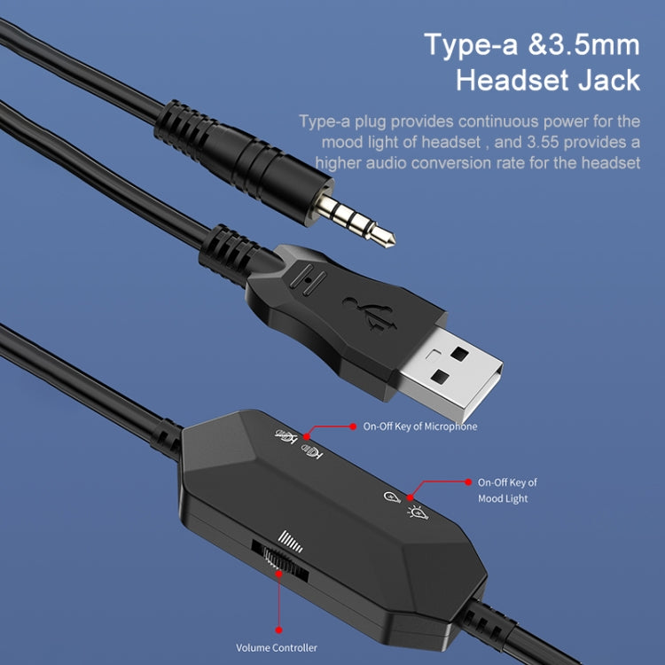 AWEI ES-770i Cuffie da gioco e-sport regolabili con microfono