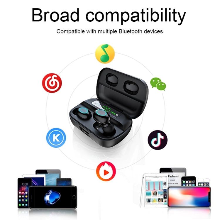 Auricolare Bluetooth S11 TWS Touch con scatola di ricarica magnetica, supporto display di alimentazione LED a tre schermi