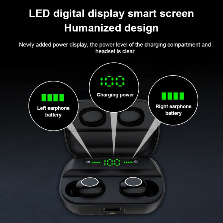 Auricolare Bluetooth S11 TWS Touch con scatola di ricarica magnetica, supporto display di alimentazione LED a tre schermi