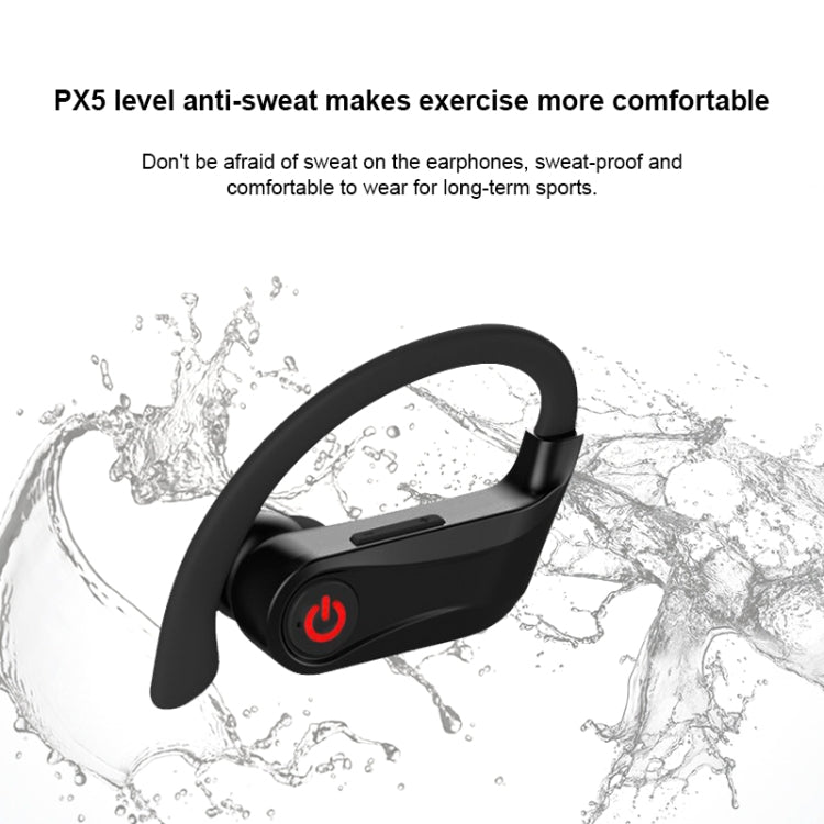 Auricolare Bluetooth sportivo wireless Q83 montato sull'orecchio con scatola di ricarica, supporta display di alimentazione LED a tre schermi e Power Bank, Q83