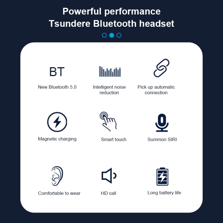 Auricolare Bluetooth sportivo wireless Q83 montato sull'orecchio con scatola di ricarica, supporta display di alimentazione LED a tre schermi e Power Bank, Q83