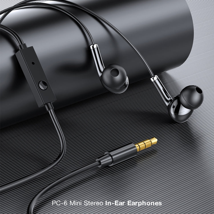 Awei PC-6 Mini Auricolare Stereo In-Ear cablato con microfono