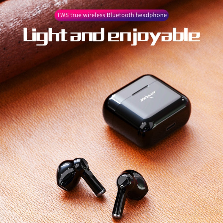 ZEALOT T3 Bluetooth 5.0 TWS Auricolare Bluetooth wireless con scatola di ricarica, supporto touch, chiamate e display di alimentazione