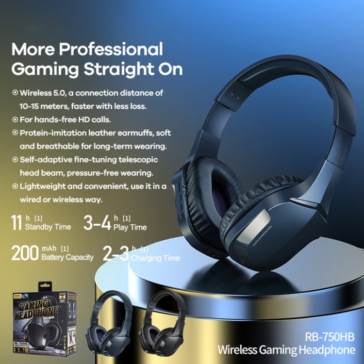 REMAX RB-750HB Cuffie da gioco wireless Bluetooth V5.0