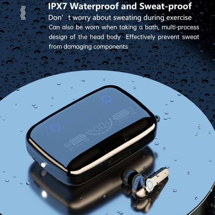 Auricolare Bluetooth wireless M19 Bluetooth 5.1 TWS con display digitale con scatola di ricarica, supporto Touch, Siri e display batteria