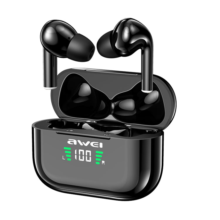 awei T29P Bluetooth V5.0 LED Display digitale Ture Wireless Sports IPX4 Auricolare TWS impermeabile con custodia di ricarica