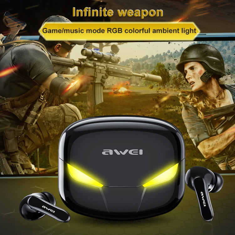 awei T35 Bluetooth V5.0 Ture Gioco sportivo wireless Auricolare TWS impermeabile Dual Mode IPX5 con custodia di ricarica