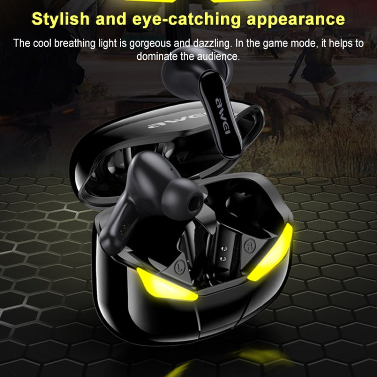 awei T35 Bluetooth V5.0 Ture Gioco sportivo wireless Auricolare TWS impermeabile Dual Mode IPX5 con custodia di ricarica