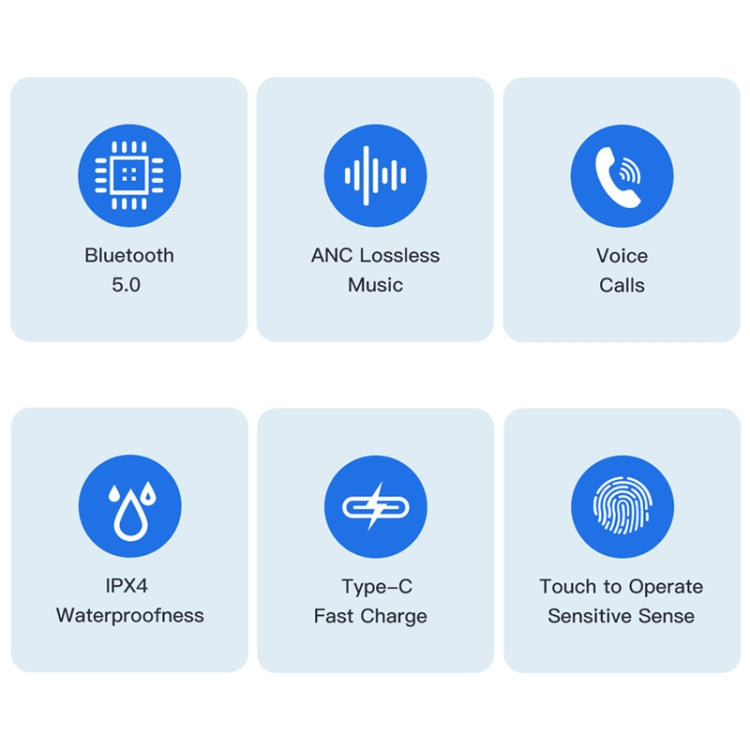 Awei TA1 Bluetooth V5.0 Ture Wireless Sport ANC con cancellazione del rumore IPX4 Cuffie TWS impermeabili con custodia di ricarica