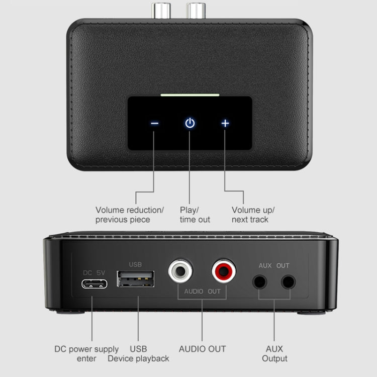 NFC BT19 Bluetooth 5.0 ricevitore trasmettitore auricolare lettore audio per auto