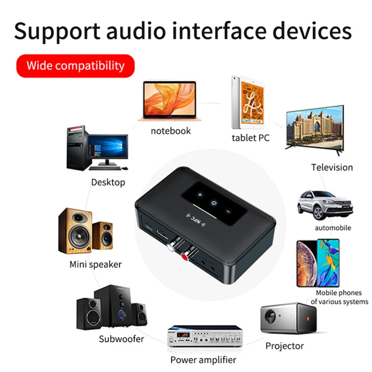 NFC BT19 Bluetooth 5.0 ricevitore trasmettitore auricolare lettore audio per auto