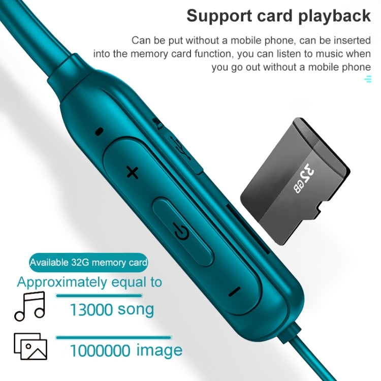 M61 Bluetooth 5.1 Business Sport Auricolare Bluetooth stereo da collo in metallo magnetico