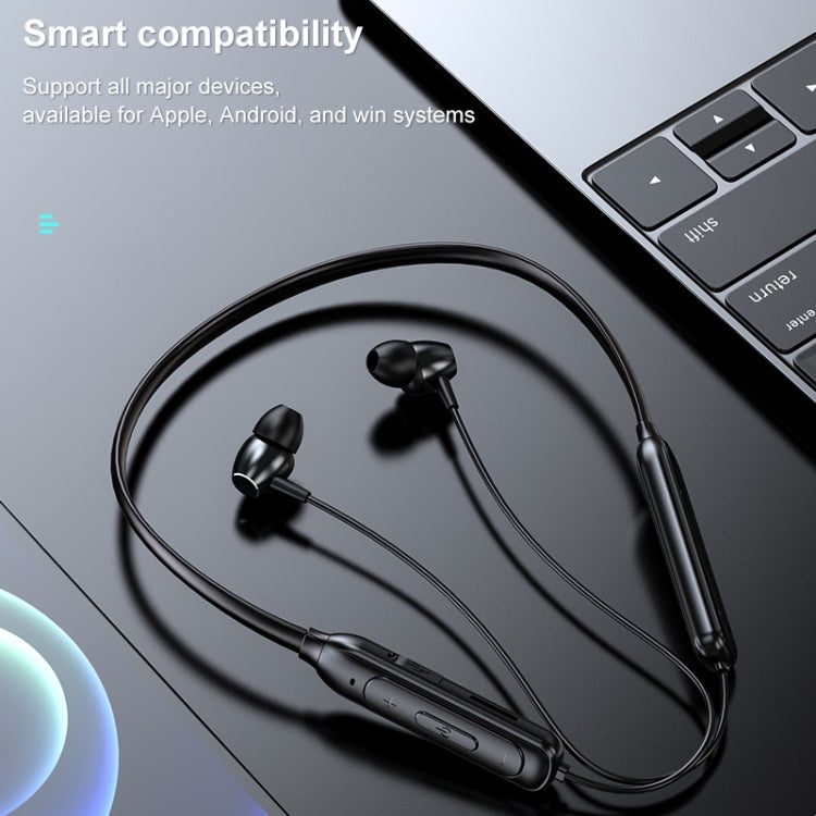 M61 Bluetooth 5.1 Business Sport Auricolare Bluetooth stereo da collo in metallo magnetico