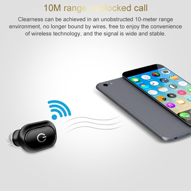 Auricolare Bluetooth wireless invisibile singolo in-ear H58 Bluetooth 4.1