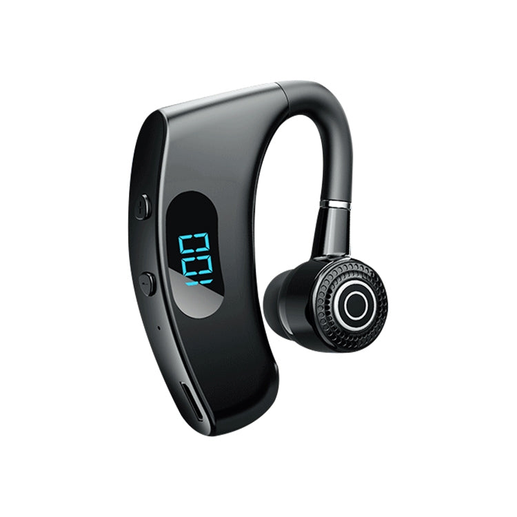 V12 Bluetooth 5.2 Auricolare Bluetooth wireless con display digitale LED intelligente stile orecchio appeso da lavoro con scatola di ricarica