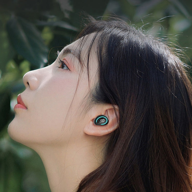 M-B8 Bluetooth 5.0 Mini auricolare Bluetooth wireless stereo intraauricolare invisibile con scatola di ricarica