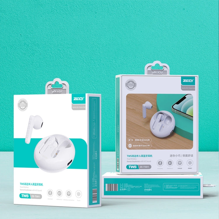 ZEQI T501 Vero mini auricolare Bluetooth wireless con supporto touch