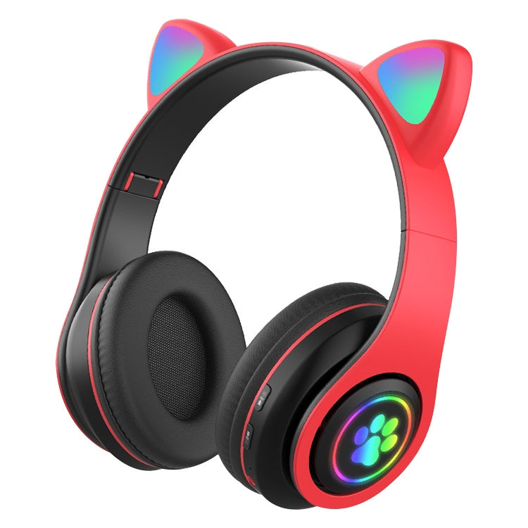 Auricolare Bluetooth wireless con luce sfumata a LED B39 Cat Ear Design