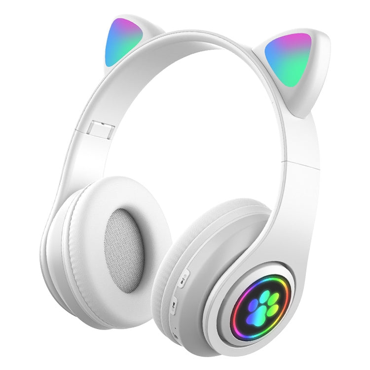 Auricolare Bluetooth wireless con luce sfumata a LED B39 Cat Ear Design
